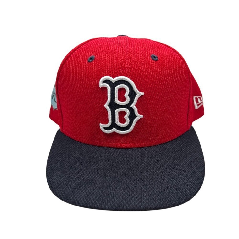 Boston Red Sox MLB Baseball Hat New Era 59 Fifty Cap Fitted Red